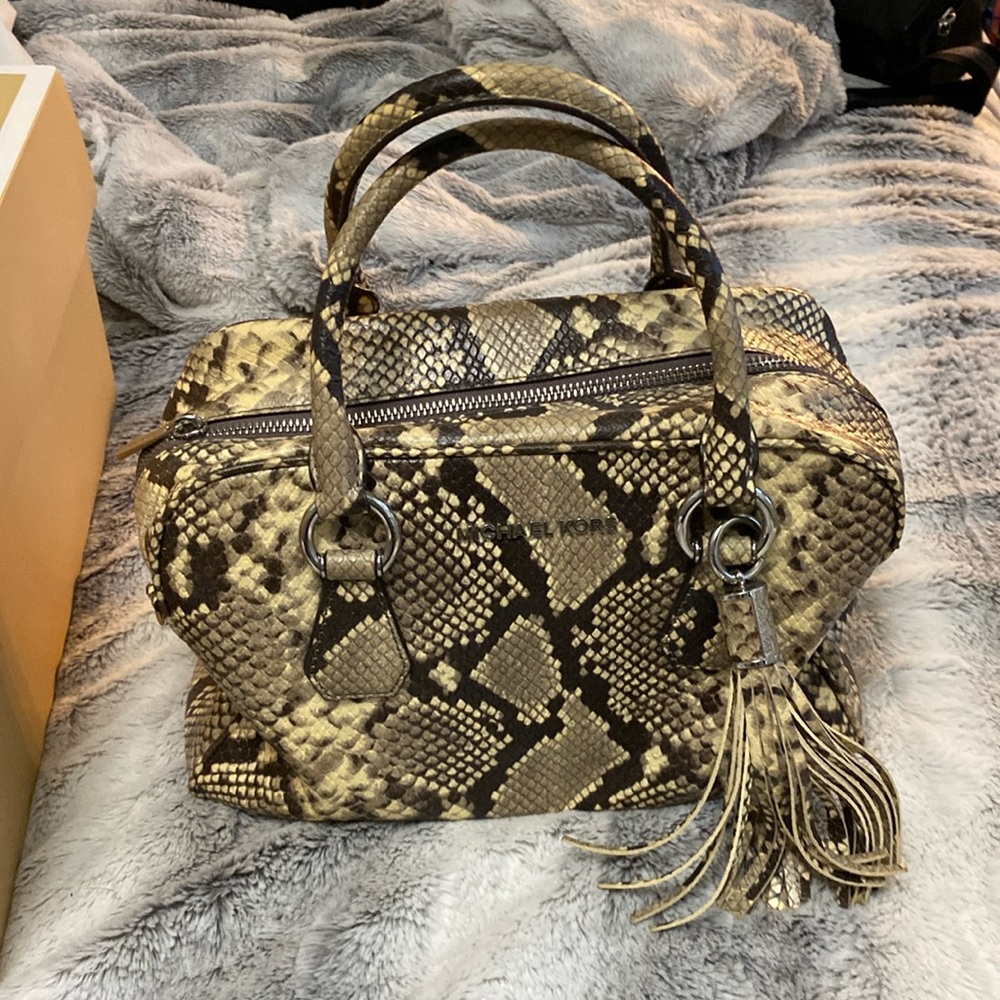 Michael Kors Snake skin handbag
